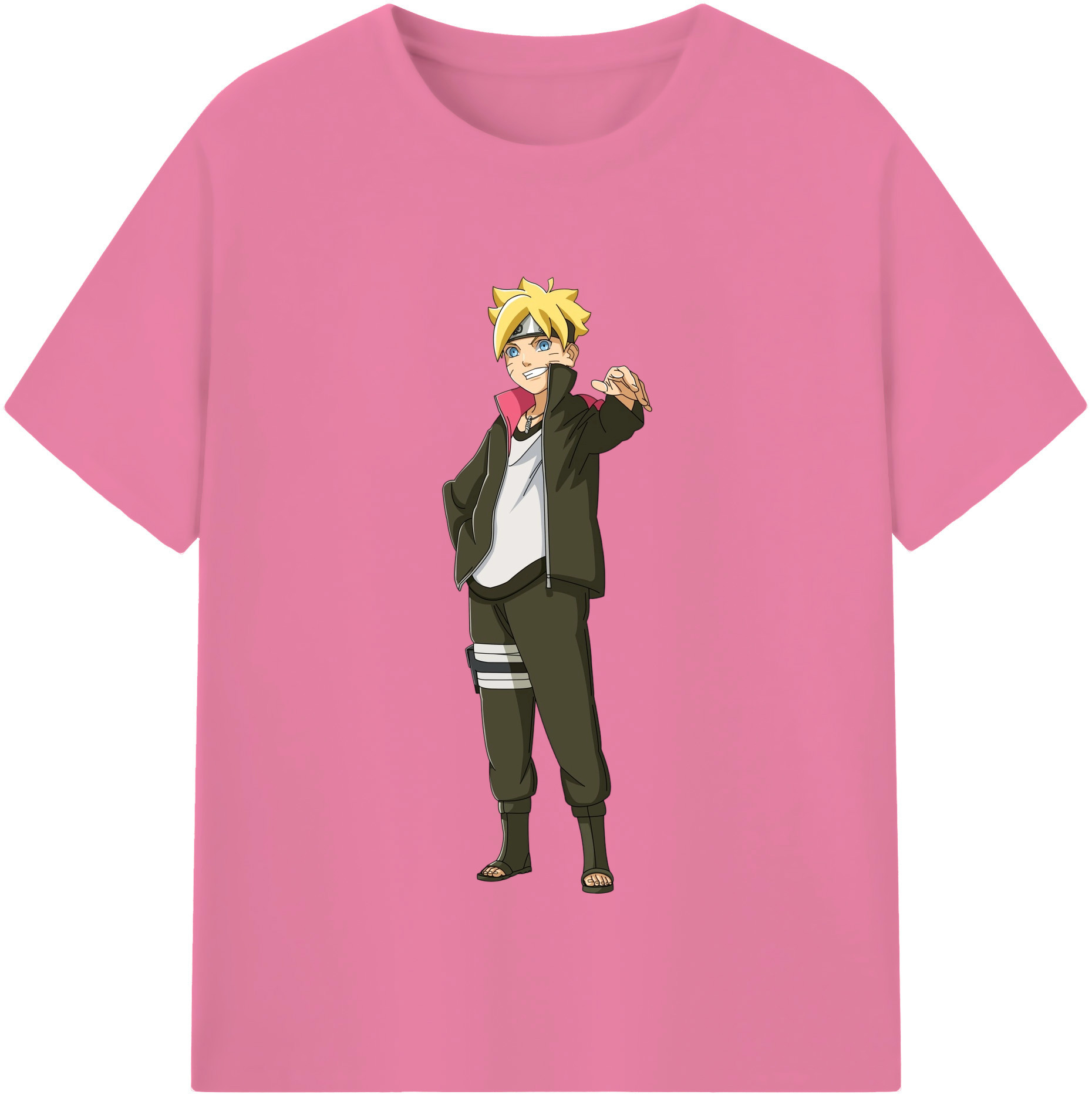 （画像用） NARUTO -ナルト- うずまき ボルト Uzumaki Boruto 綿100％半袖Tシャツ（フロントプリント）